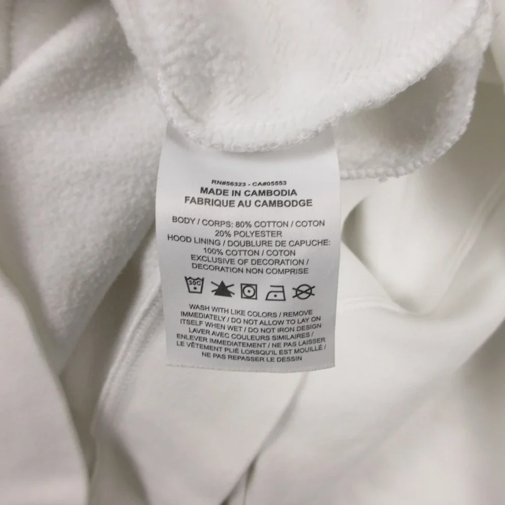 Air Jordan Sweater Mens Medium White Flight Jumpman Pullover Hoodie Sweatshirt